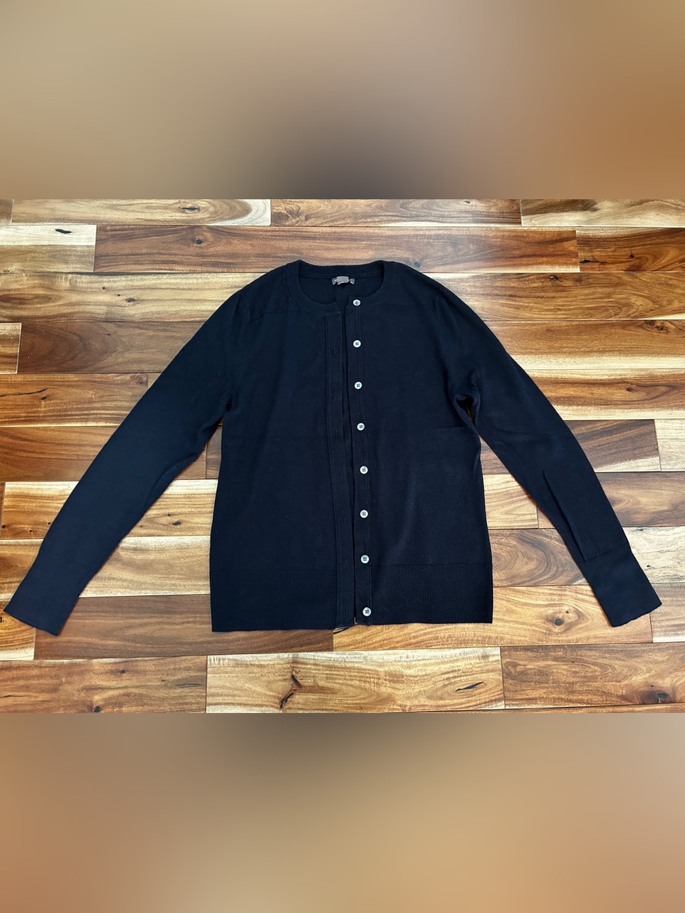 Eddie Bauer Navy Button Down Sweater Cardigan